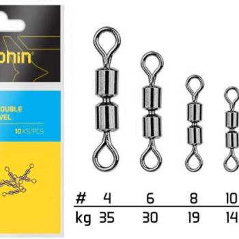 Delphin High Speed Double Rolling Swivel A-04 Méret 10 14 kg 10 db kép