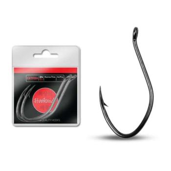 Delphin HKD Catfish ring 6/0 Black nickel 3pcs hook kép