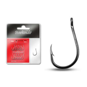 Delphin HKD Chinu ring 1/0 Black nickel 11pcs hook kép