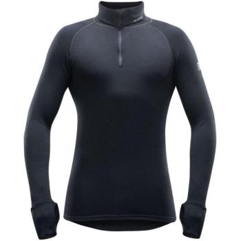 Devold EXPEDITION MAN ZIP NECK Férfi funkcionális póló, fekete, méret kép