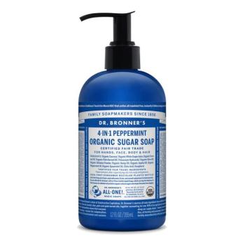 Dr. Bronner's Bio nádcukros szappan - Borsmenta 355ml kép