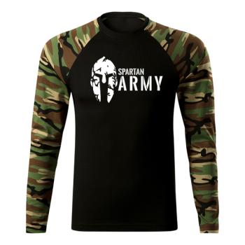 DRAGOWA Fit-T hosszú ujjú póló spartan army, woodland 160g/m2 kép