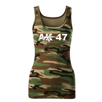 DRAGOWA női atlétapólók ak47, camouflage 180g/m2 kép