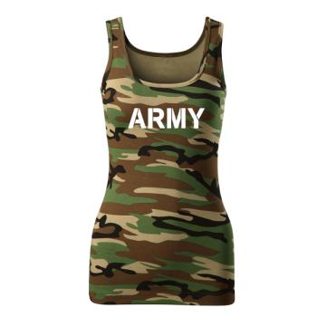 DRAGOWA női atlétapólók army, camouflage 180g/m2 kép