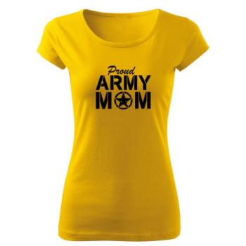 DRAGOWA női póló army mom, sárga 150g/m2 kép