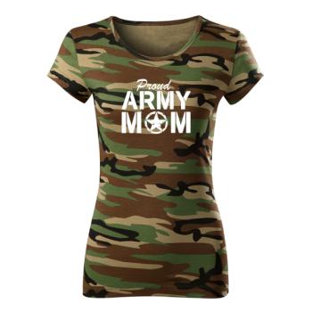 DRAGOWA női póló army mom, terepmintás 150g/m2 kép