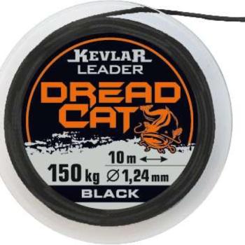 Dreadcat catfish leader kevlar 100kg/0,90mm black 10m dread cat kép