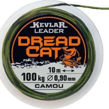 Dreadcat catfish leader kevlar camou 100kg/0,90mm 10m dread cat kép