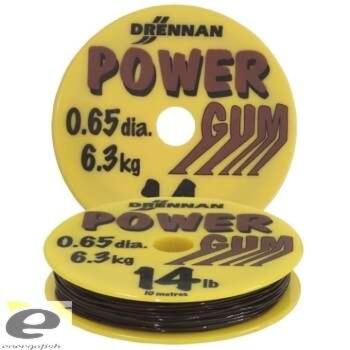 Drennan power gum 0,65mm 14lb víztiszta kép