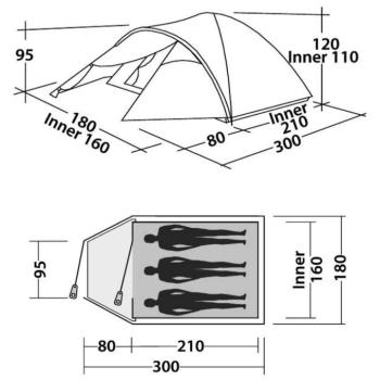 Easy Camp Quasar 300 Kupola Sátor kép