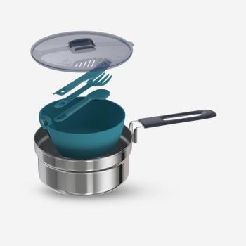 Edénykészlet, inox, 1,1 literes - MH100 Quechua kép