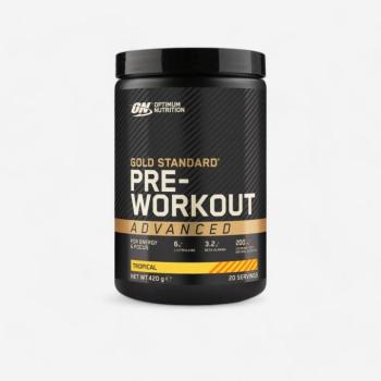 Edzés előtti por, Gold Standard, trópusi ízű, 420 g Optimum Nutrition kép