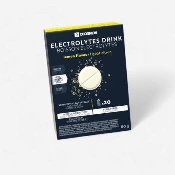 Elektrolit pezsgőtabletta, cukormentes, citromos, 20 x 4 g Decathlon kép