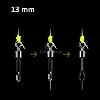 Előke gyorskapocs Horgászathoz 30db - Kicsi 13mm kép