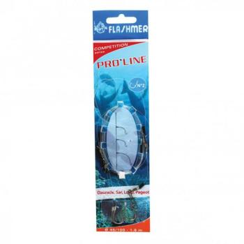 Előke Pro Line, surfcasting horgászathoz, 2 db N°2 horoggal Flashmer kép