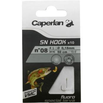 Előkötött horog SN lárva, fluorkarbon Caperlan kép
