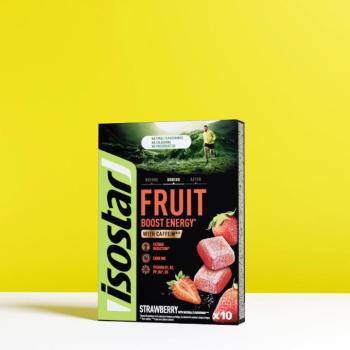 Energia gyümölcszselé, eper, 10x10 g - Energy Fruit Boost Isostar kép