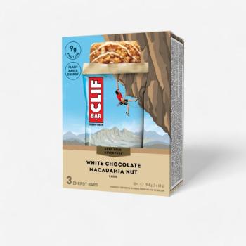 Energiaszelet, fehér csokoládé és makadámdió, 3 x 68 g - Clif bar kép