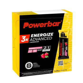 Energiaszelet, málna, 3x55g - Powerbar Energize C2 max kép