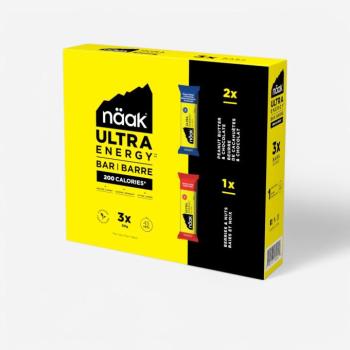 Energiaszelet, mogyoróvaj-csokoládé és bogyós gyümölcs-kesudió,3 x 50 g Näak kép
