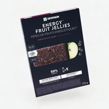 Energiaszelet, zselés, fekete ribizli-alma-acerola, 5x25g Decathlon kép