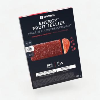 Energiaszelet, zselés, fekete ribizli-eper-acerola, 5x25g Decathlon kép