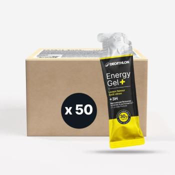 Energiazselé 3 óránál hosszabb sportoláshoz, citromos - Energy Gel +, 50 db Decathlon kép