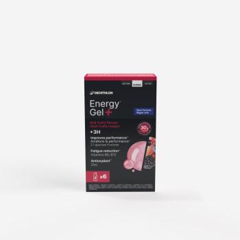 Energiazselé, piros gyümölcsös - 6 db Energy Gel+ Decathlon kép