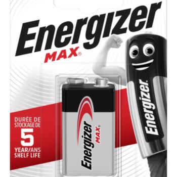 Energizer MAX alkáli elem 9V 522, 1db kép