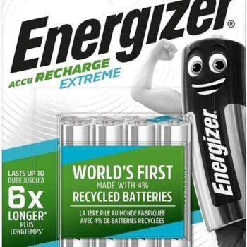 Energizer újratölthető akumulátor HR03 Extreme AAA 800mAh FSB4, 4db kép