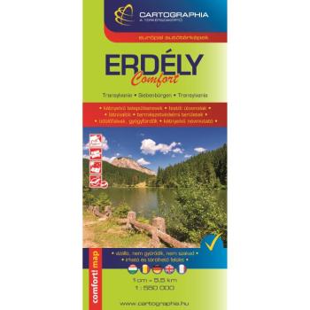 Erdély comfort térkép Cartographia kép