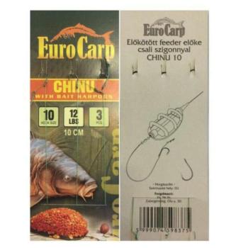 Eurocarp Előkötött feeder előke csaliszigonnyal Chinu-10 10cm 12 lbs kép