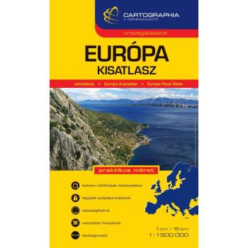 Európa kisatlasz 1:1 500 000 - autóatlasz Cartographia kép