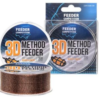 FC 3D Method Feeder zsinór, o 0,23 mm, 300 m, 6,3 kg, 3D hatású kép