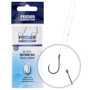 FC FC-571 Kötött Method előke fluorocarbon, 8 cm, - 10; 10 mm; o0,... kép