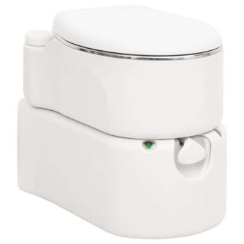 Fehér beépített HDPE és acél kemping WC 24+17 L kép