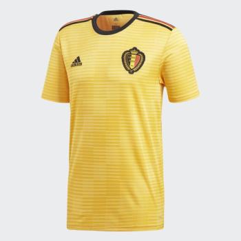 Felnőtt futballmez, replika, Belgium, idegenbeli, sárga Adidas kép