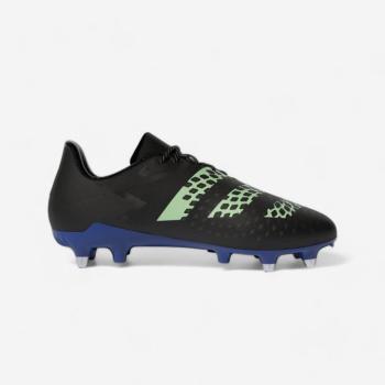 Felnőtt rögbicipő Malice SG, mélytalajra, csavaros stoplikkal, fekete Adidas kép