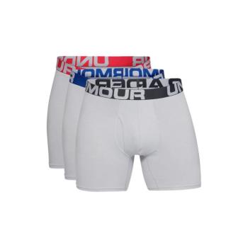 Férfi boxeralsó Under Armour Charged Cotton 6in 3 Pack  Mod Gray Medium Heather  M kép