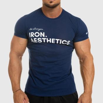 Férfi fitness póló Iron Aesthetics Be Stronger, kék kép