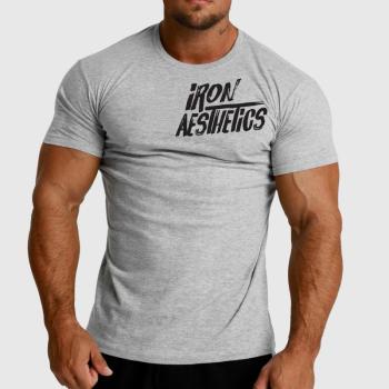 Férfi fitness póló Iron Aesthetics Splash, szürke kép