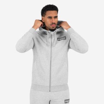 Férfi fitnesz kapucnis pulóver, cipzáros Puma kép