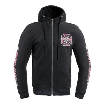 Férfi kapucnis pulcsi W-TEC Black Heart Vintage Iron Hoodie  fekete  M kép