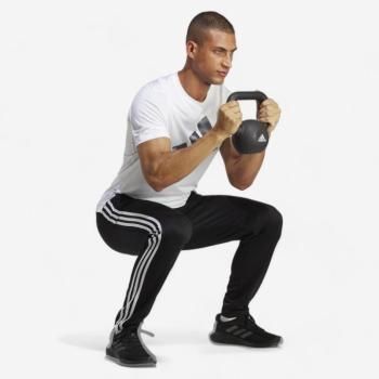 Férfi melegítőnadrág fitneszhez, kardióedzéshez Adidas kép