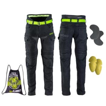 Férfi motoros farmer W-TEC Aredator  fekete  36 / 36 kép