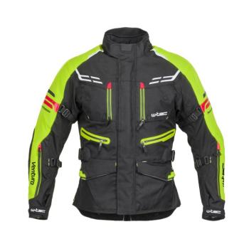 Férfi motoros kabát W-TEC Ventura  5XL  fekete-fluor sárga kép