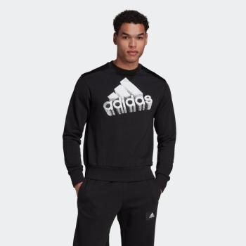 Férfi pulóver fitnesz edzéshez, fekete Adidas kép