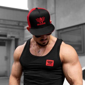 Férfi siltes sapka Iron Aesthetics Snapback Go, black/red kép