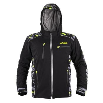 Férfi softshell motoros kabát W-TEC Kybero  fekete-fluo  4XL kép