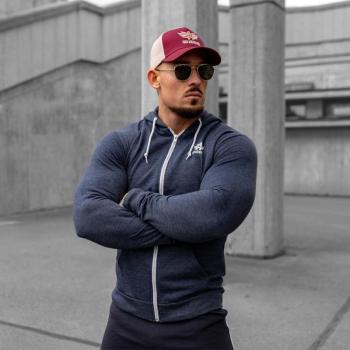 Férfi sportpulóver Iron Aesthetics Range, navy kép